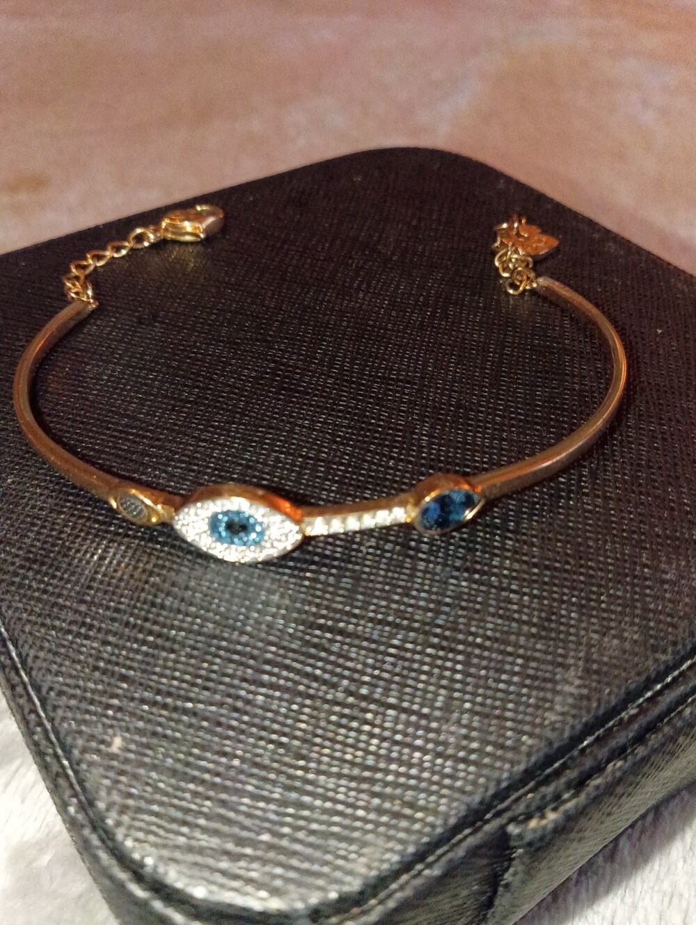 Authentic Swarovski Symbolica Evil Eye Bangle 💙✨